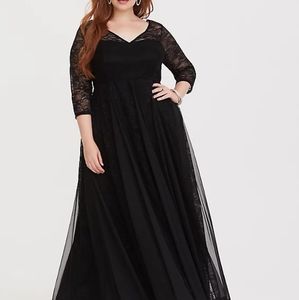 Torrid Special Occasion Lace Illusion Gown